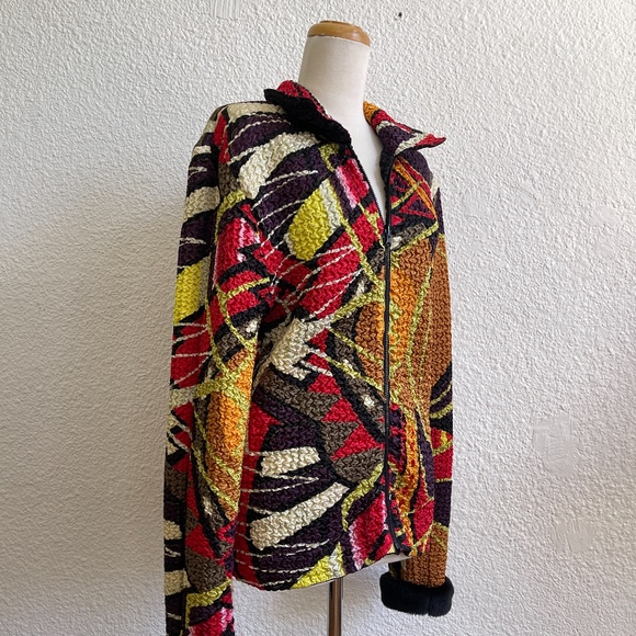 The Carrie Drop// Graphic Crinkle Jacket - Picture 2 of 3